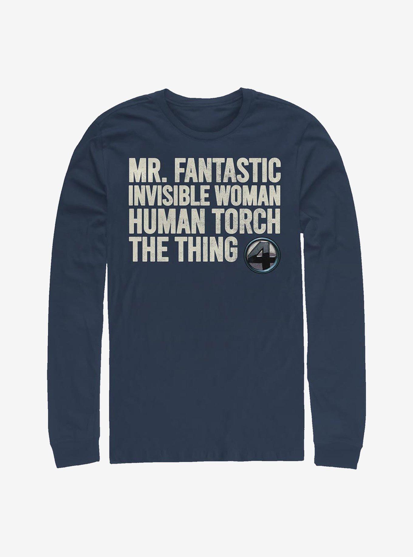 Marvel Fantastic Four Fantastic Stack Long-Sleeve T-Shirt T-Shirt – Exclusive Art Edition | Must-Have Style