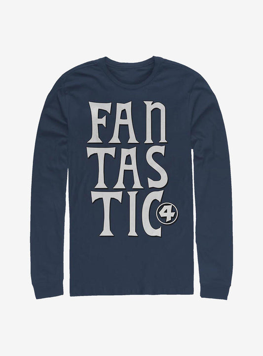 Marvel Fantastic Four Fantastic Words Long-Sleeve T-Shirt T-Shirt – Top Trending Graphic | Perfect for Daily Wear