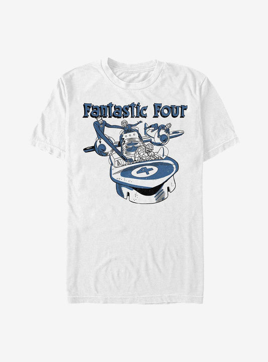 Marvel Fantastic Four Classic Four T-Shirt T-Shirt – Vintage Style Artwork | Perfect for Daily Wear