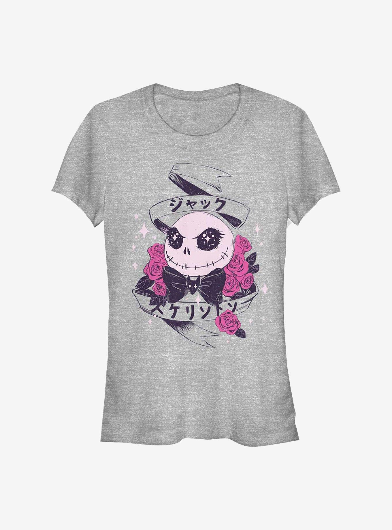 Disney The Nightmare Before Christmas Cutie Japanese Text Girls TShirt T-Shirt | High-Quality Print | Perfect For Daily Wear