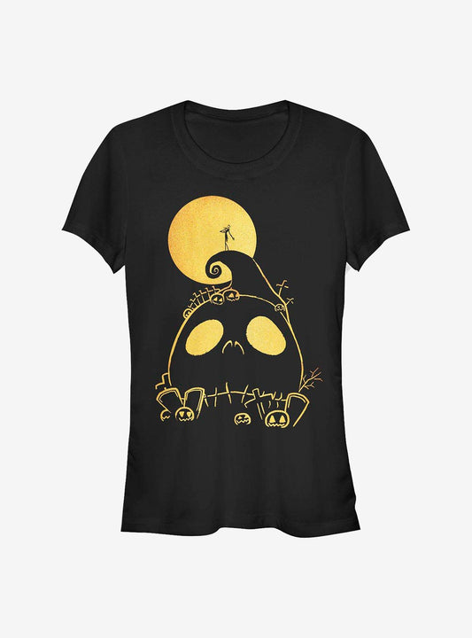 Disney The Nightmare Before Christmas Cemetery Girls TShirt T-Shirt | High-Quality Print | Top Pick For Gifting