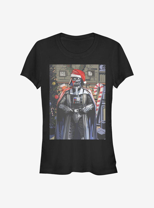 Star Wars Christmas Greetings Girls TShirt T-Shirt | Cute Festive Style | Top Pick For Gifting