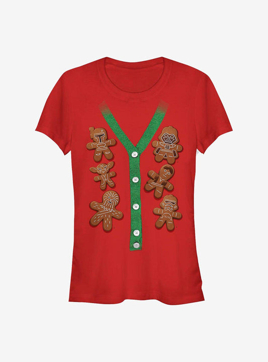 Star Wars Christmas Vest Holiday Cookies Girls TShirt T-Shirt | Seasonal Must-Have | Perfect Holiday Gift