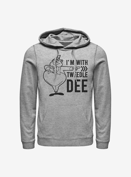 Disney Alice In Wonderland I'm With Tweedle Dee Hoodie