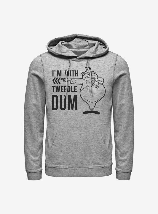 Disney Alice In Wonderland I'm With Tweedle Dum Hoodie