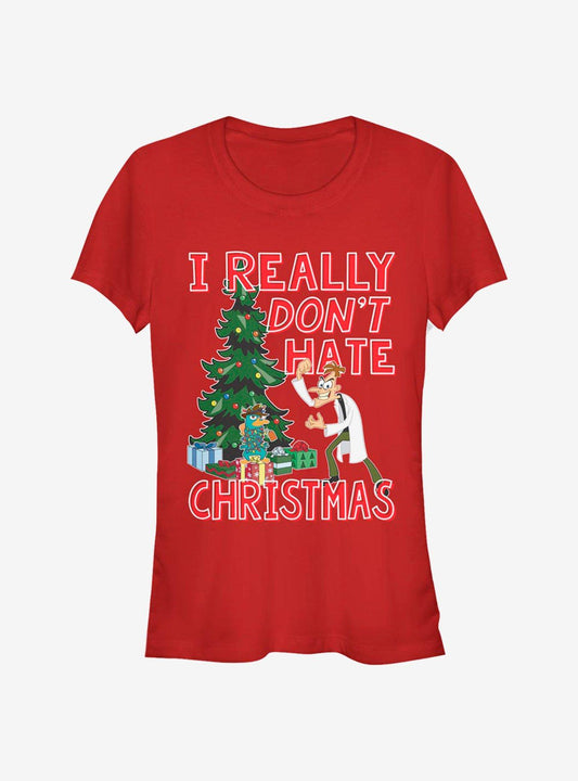 Disney Phineas And Ferb Doof Christmas Girls T-Shirt T-Shirt – Premium Quality Print | Perfect for Daily Wear