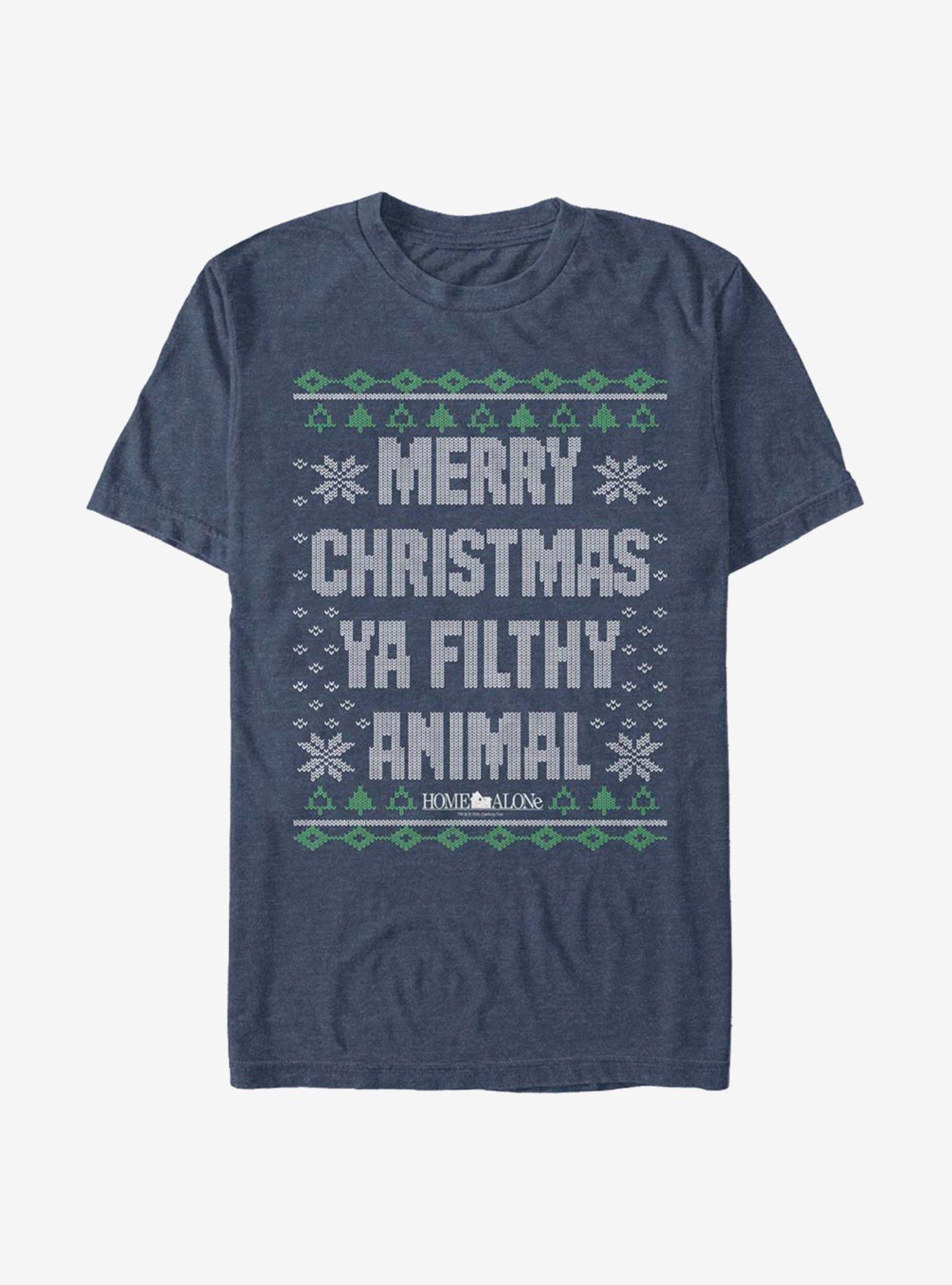 Home Alone Merry Christmas Ya Filthy Animal Ugly Holiday T-shirt | Trendy Graphic Tee | Casual Unisex T-shirt
