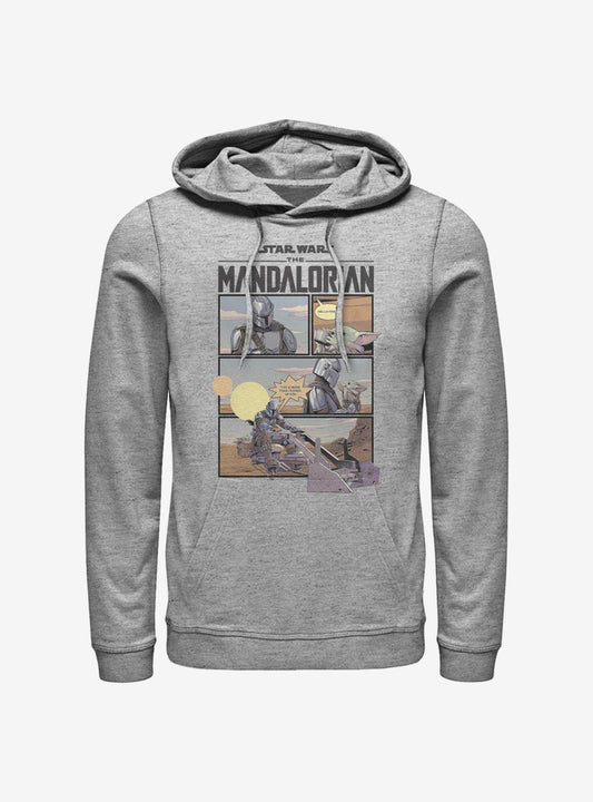 Star Wars The Mandalorian Mando And The Child Comic Hoodie