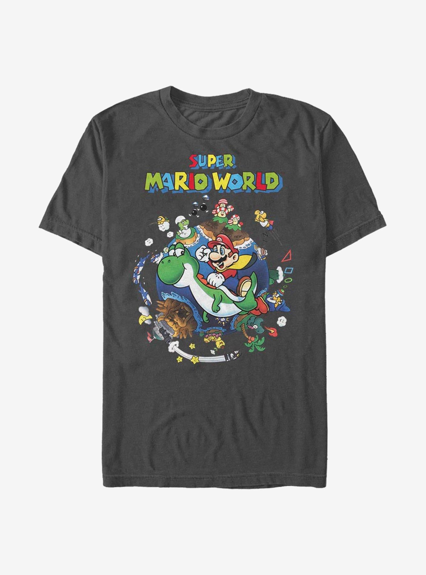 Super Mario Super World TShirt T-Shirt | Vintage Christmas Look | Great For Christmas Season