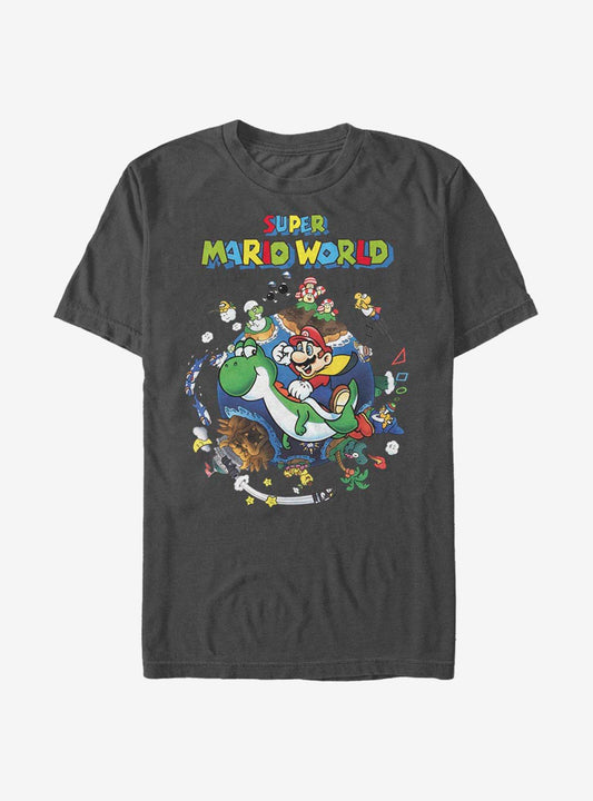 Super Mario Super World TShirt T-Shirt | Vintage Christmas Look | Great For Christmas Season