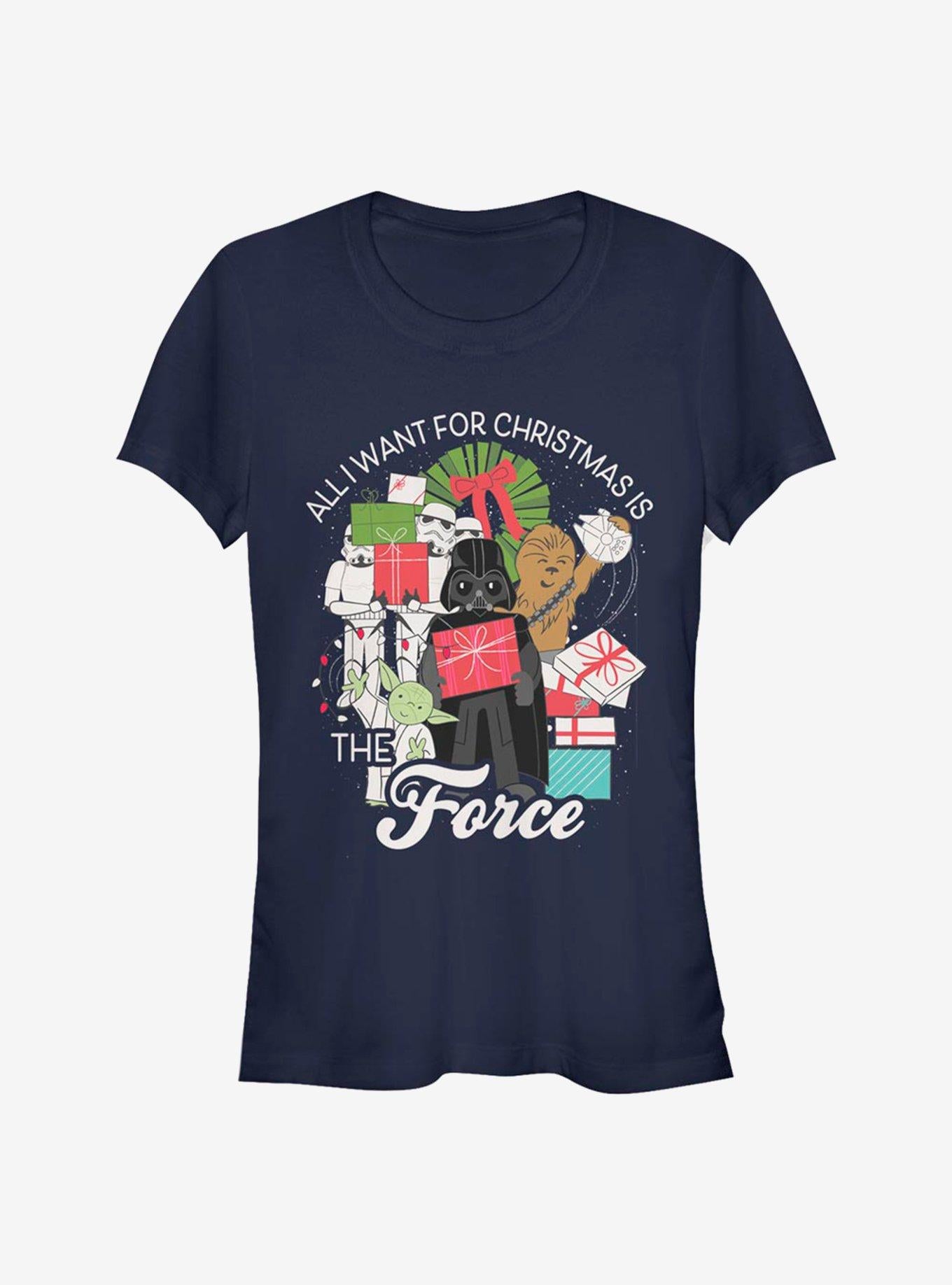 Star Wars Galaxy Christmas Girls T-Shirt T-Shirt – Unique Character Design | High Demand Item