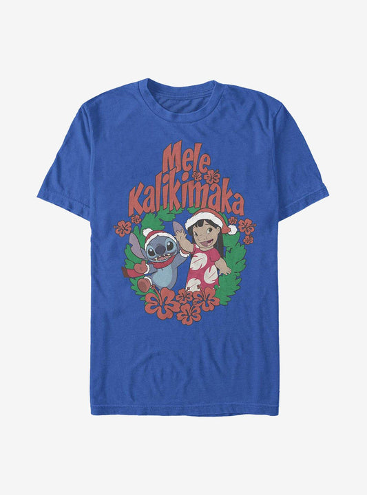 Disney Lilo Stitch Mele Kalikimaka Stitch TShirt T-Shirt | Cute Festive Style | Limited Christmas Style