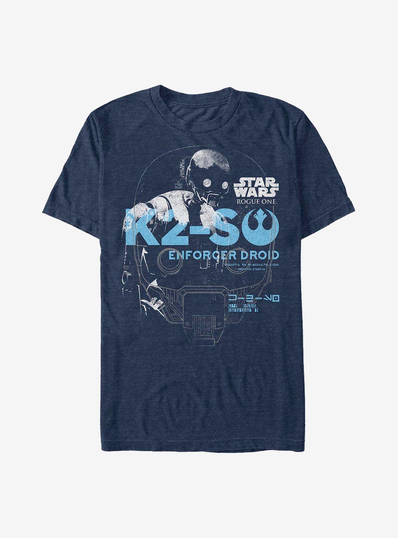 Star Wars Rogue One A Star Wars Story Enforcer Droid Lines TShirt T-Shirt | High-Quality Print | Limited Christmas Style