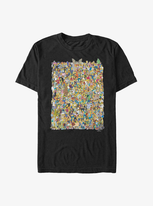 The Simpsons All Of Springfield T-Shirt T-Shirt – High Detail Graphic | High Demand Item