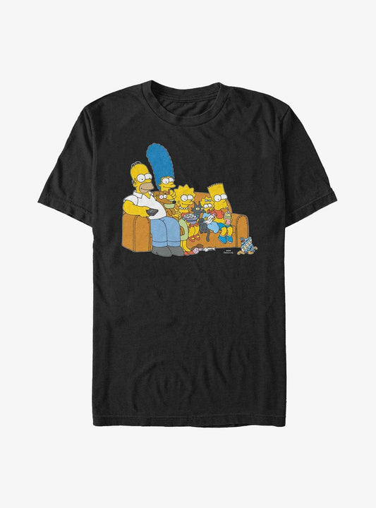The Simpsons Family Couch TShirt T-Shirt | Fan Favorite Artwork | Perfect For Daily Wear