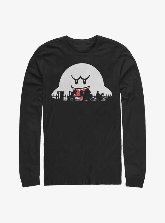 Nintendo Mario Halloween Silhouettes Long-Sleeve T-Shirt