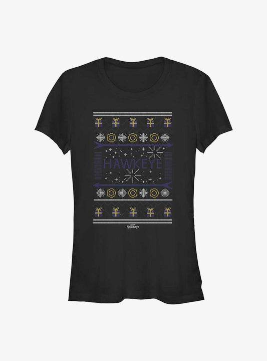 Marvel Hawkeye Hawkeye Christmas Sweater Girls TShirt T-Shirt | Vintage Christmas Look | Top Pick For Gifting