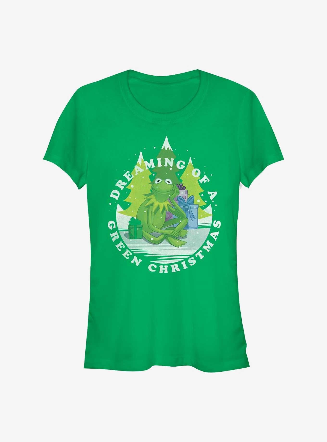 Disney The Muppets Dreaming Of Green Christmas Girls TShirt T-Shirt | Seasonal Must-Have | Great For Christmas Season