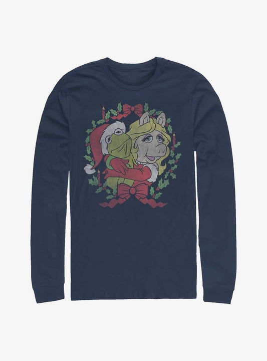 Disney The Muppets Kermy And Piggy Christmas LongSleeve TShirt T-Shirt | Premium Graphic | Trending Festive Apparel