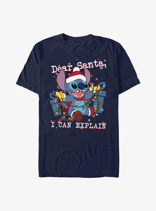 Disney Lilo Stitch Dear Santa T-Shirt T-Shirt – High Detail Graphic | High Demand Item