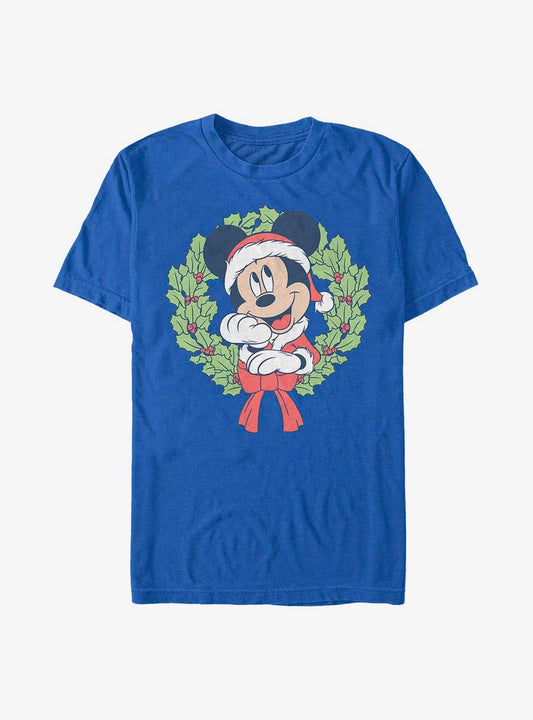 Disney Mickey Mouse Mickey Christmas Wreath TShirt T-Shirt | Premium Graphic | Top Pick For Gifting