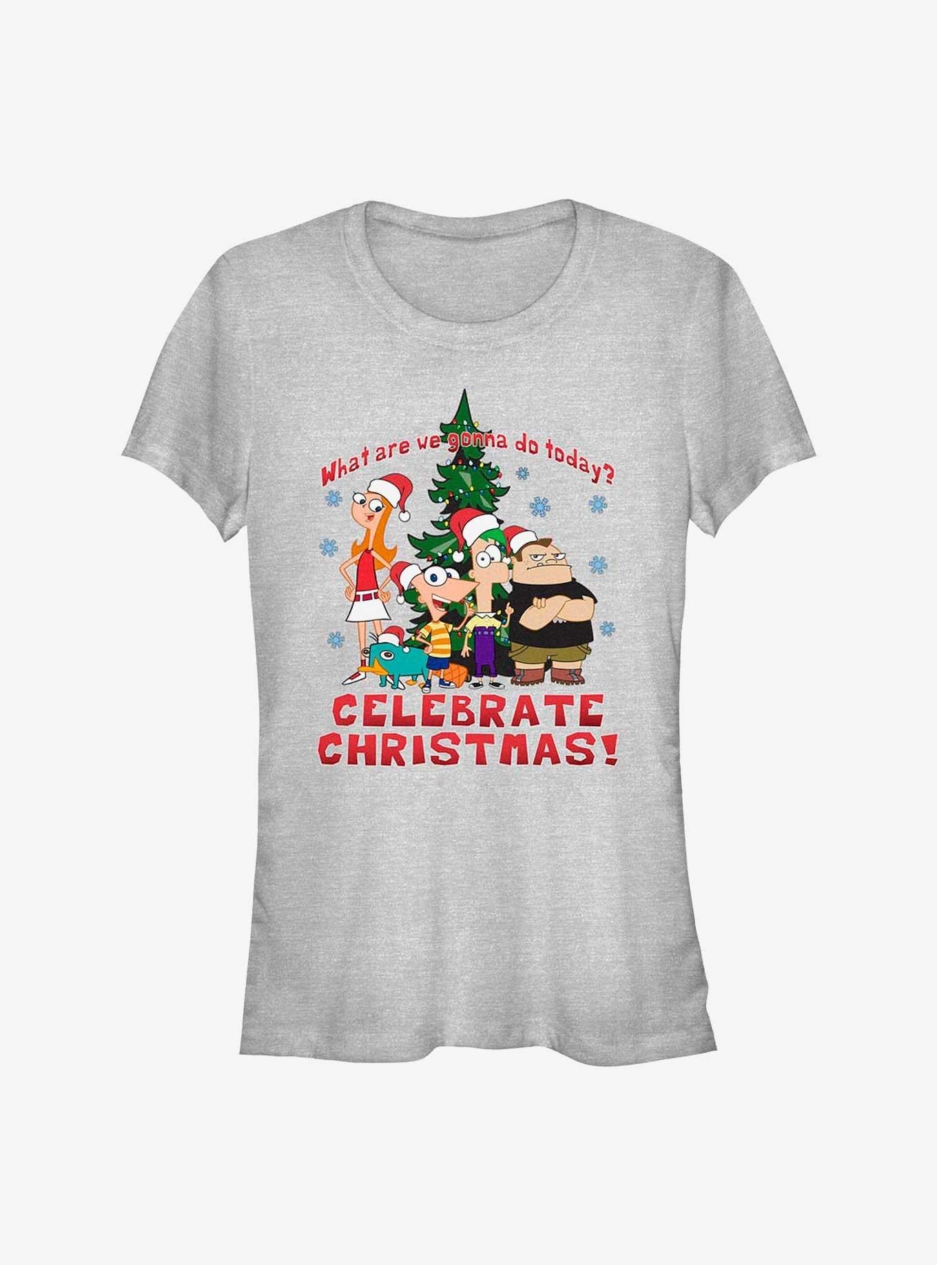 Disney Phineas And Ferb Christmas Girls T-Shirt T-Shirt – Unique Character Design | Perfect for Daily Wear