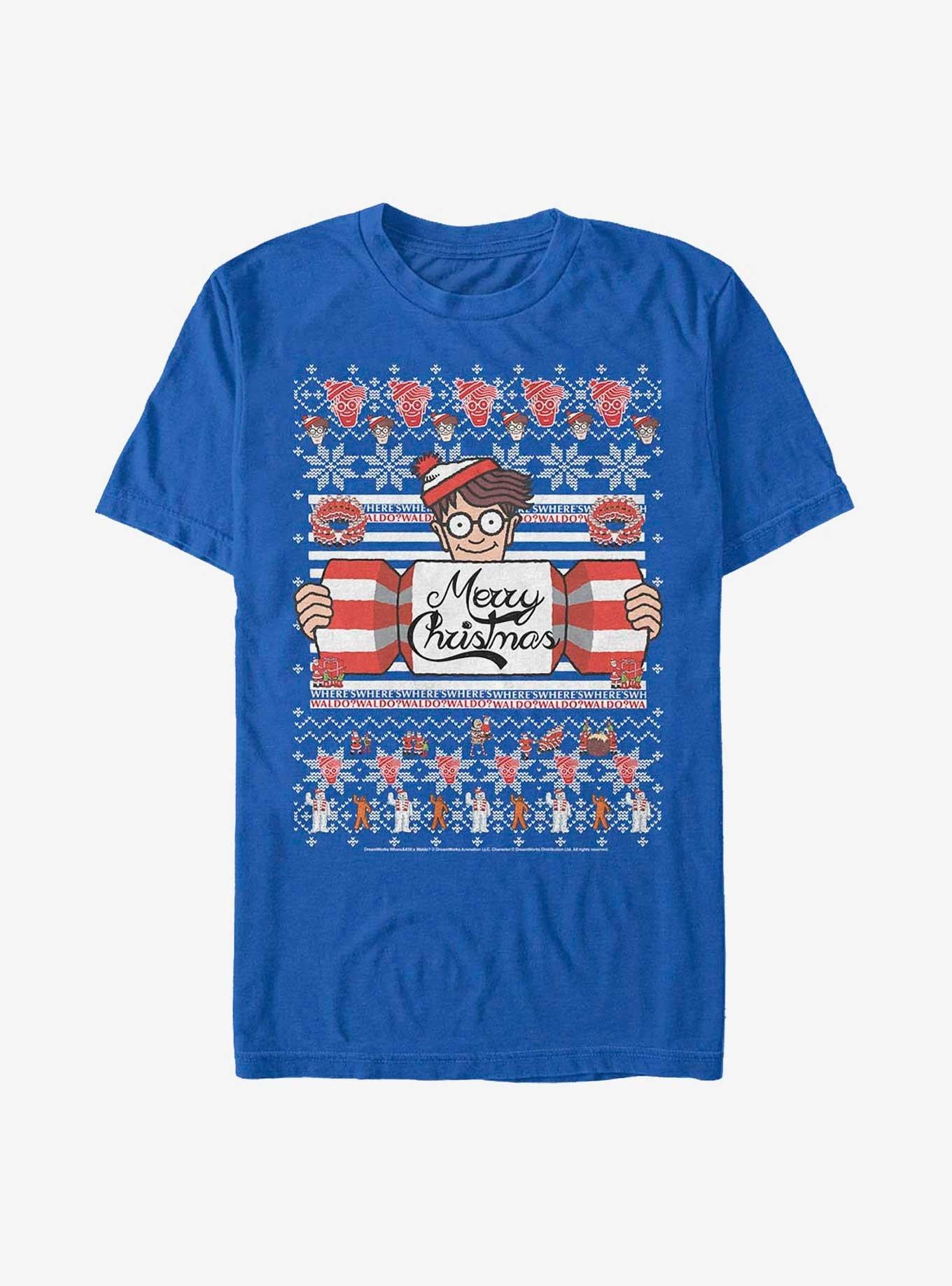 Where's Waldo Ugly Holiday T-shirt | Trendy Graphic Tee | Casual Unisex T-shirt