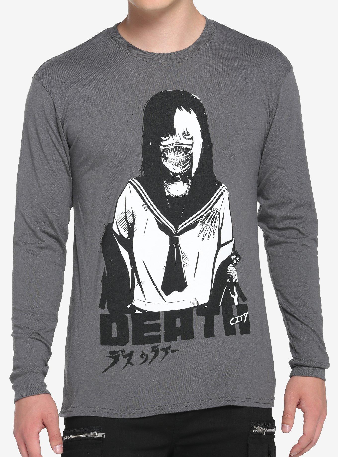 Zombie Makeout Club Masked School Girl Long-Sleeve T-Shirt