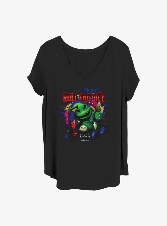 The Nightmare Before Christmas Oogie Dice Girls TShirt Plus Size T-Shirt | Vintage Christmas Look | Top Pick For Gifting