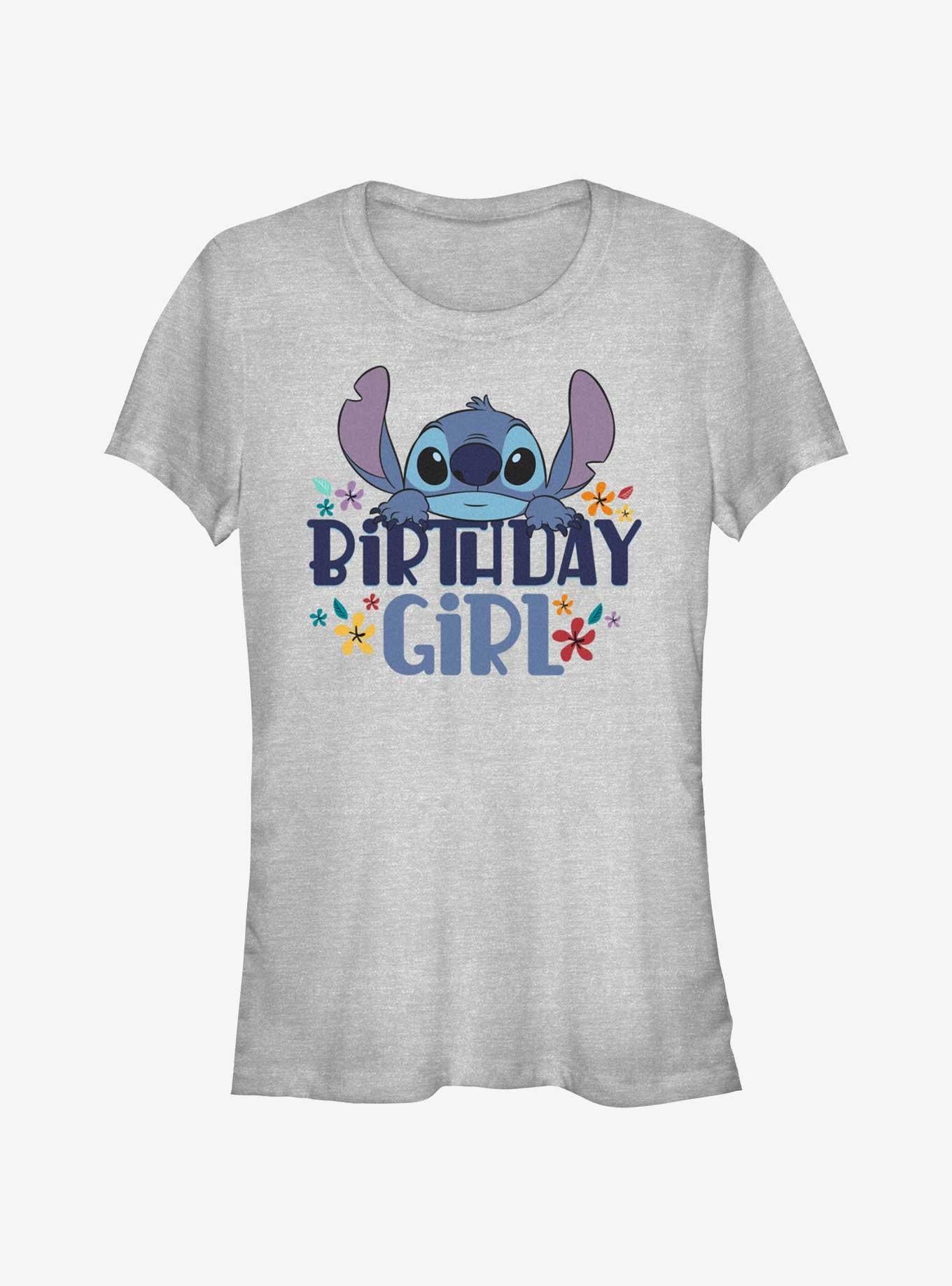 Disney Lilo Stitch Birthday Girl Stitch Girls TShirt T-Shirt | Seasonal Must-Have | Great For Christmas Season