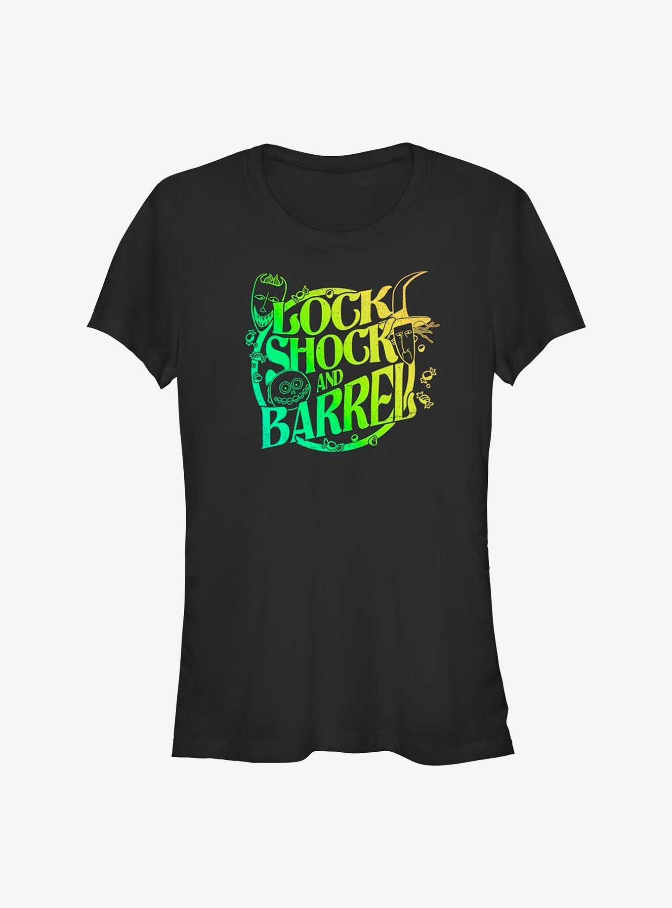 Disney The Nightmare Before Christmas Lock Shock and Barrel Girls TShirt T-Shirt | Seasonal Must-Have | Limited Christmas Style