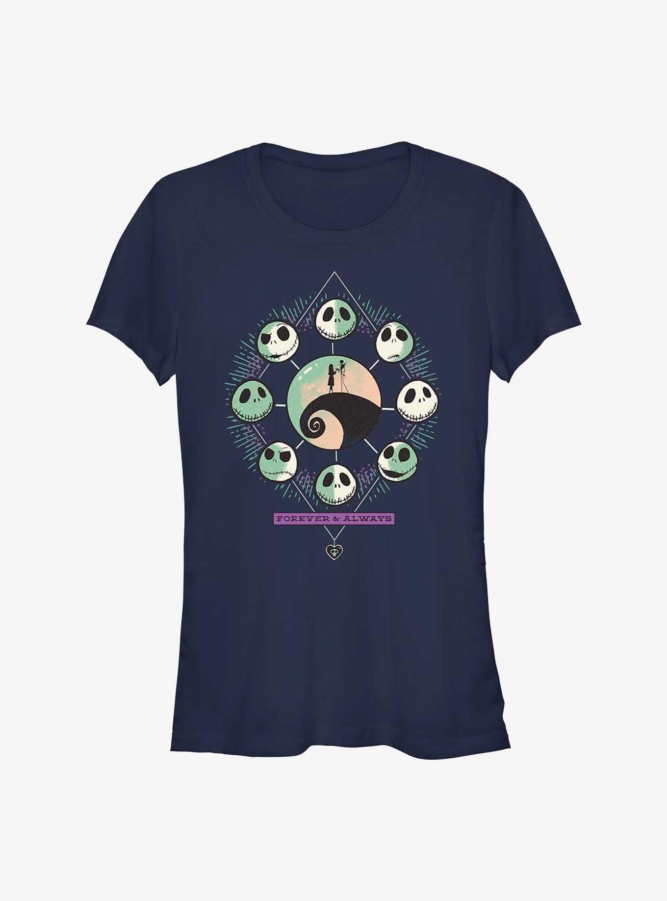 Disney The Nightmare Before Christmas Forever and Always Girls TShirt T-Shirt | High-Quality Print | Trending Festive Apparel