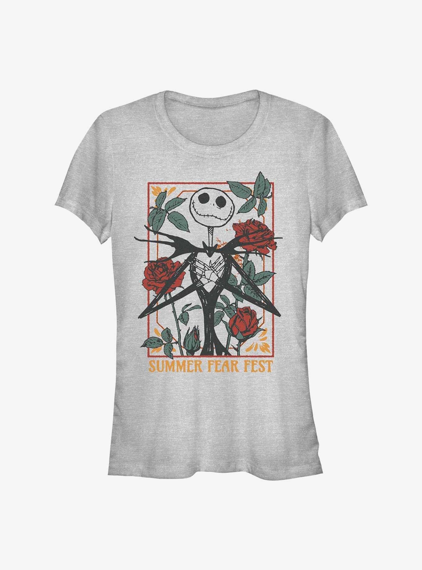 Disney The Nightmare Before Christmas Jack Roses Girls TShirt T-Shirt | Vintage Christmas Look | Perfect Holiday Gift