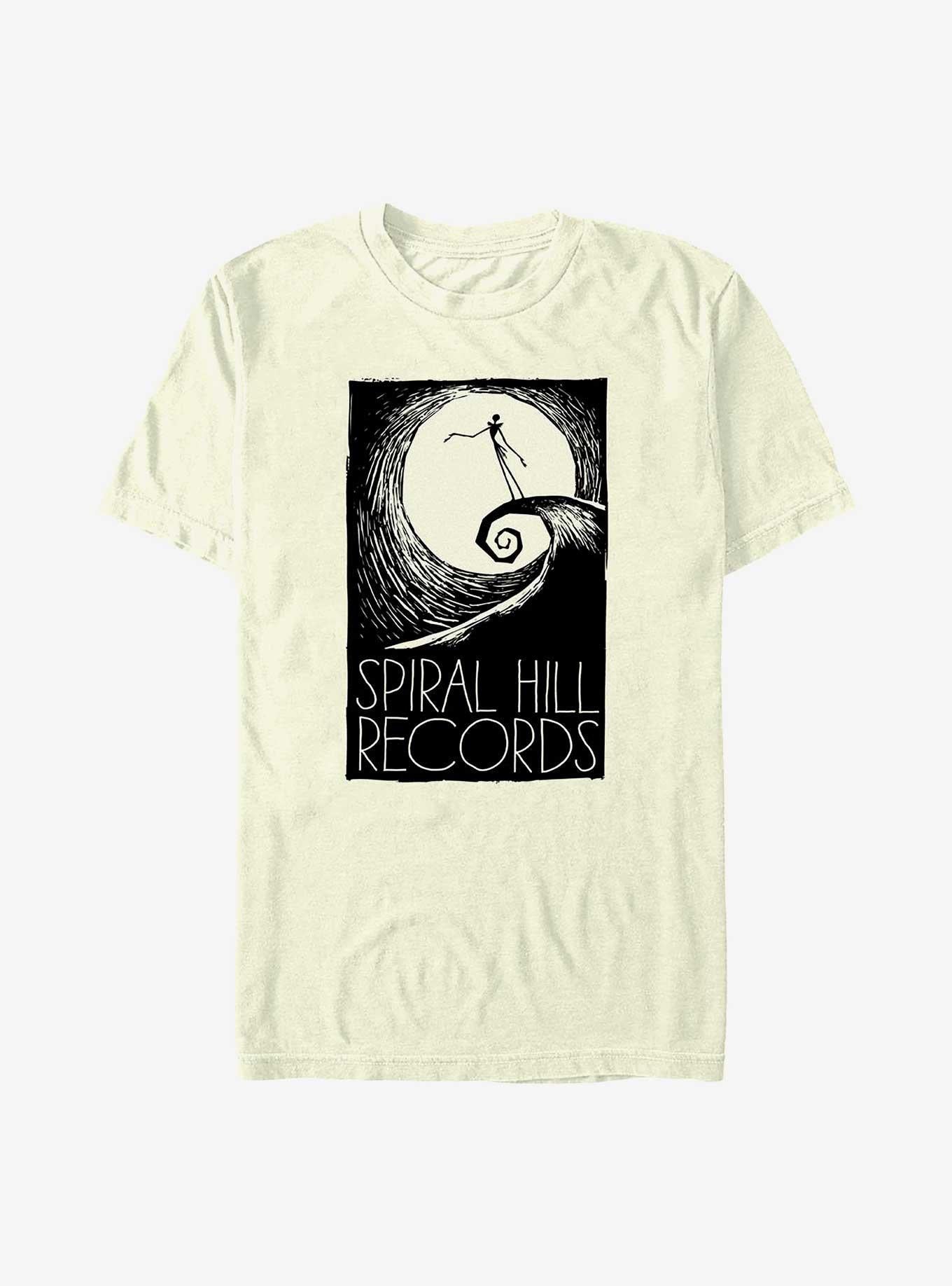 Disney The Nightmare Before Christmas Spiral Hill Records TShirt T-Shirt | Cute Festive Style | Perfect For Daily Wear