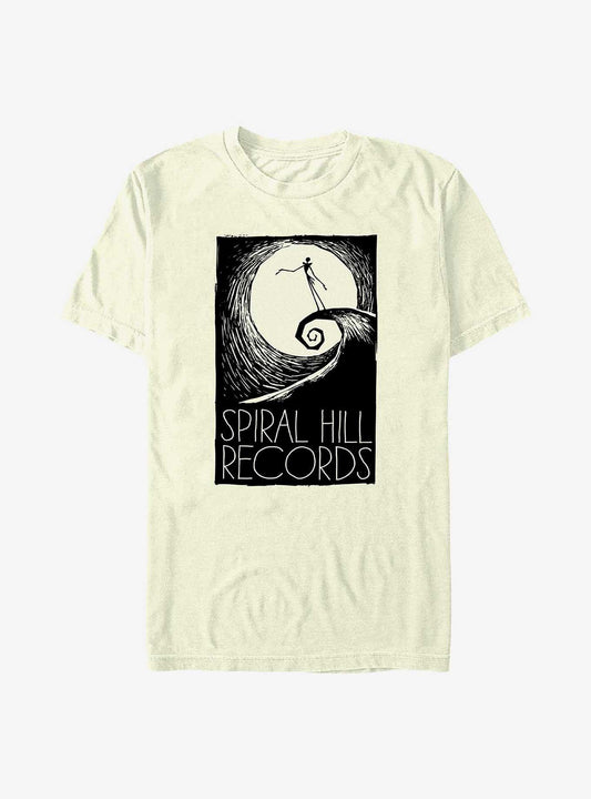 Disney The Nightmare Before Christmas Spiral Hill Records TShirt T-Shirt | Cute Festive Style | Perfect For Daily Wear