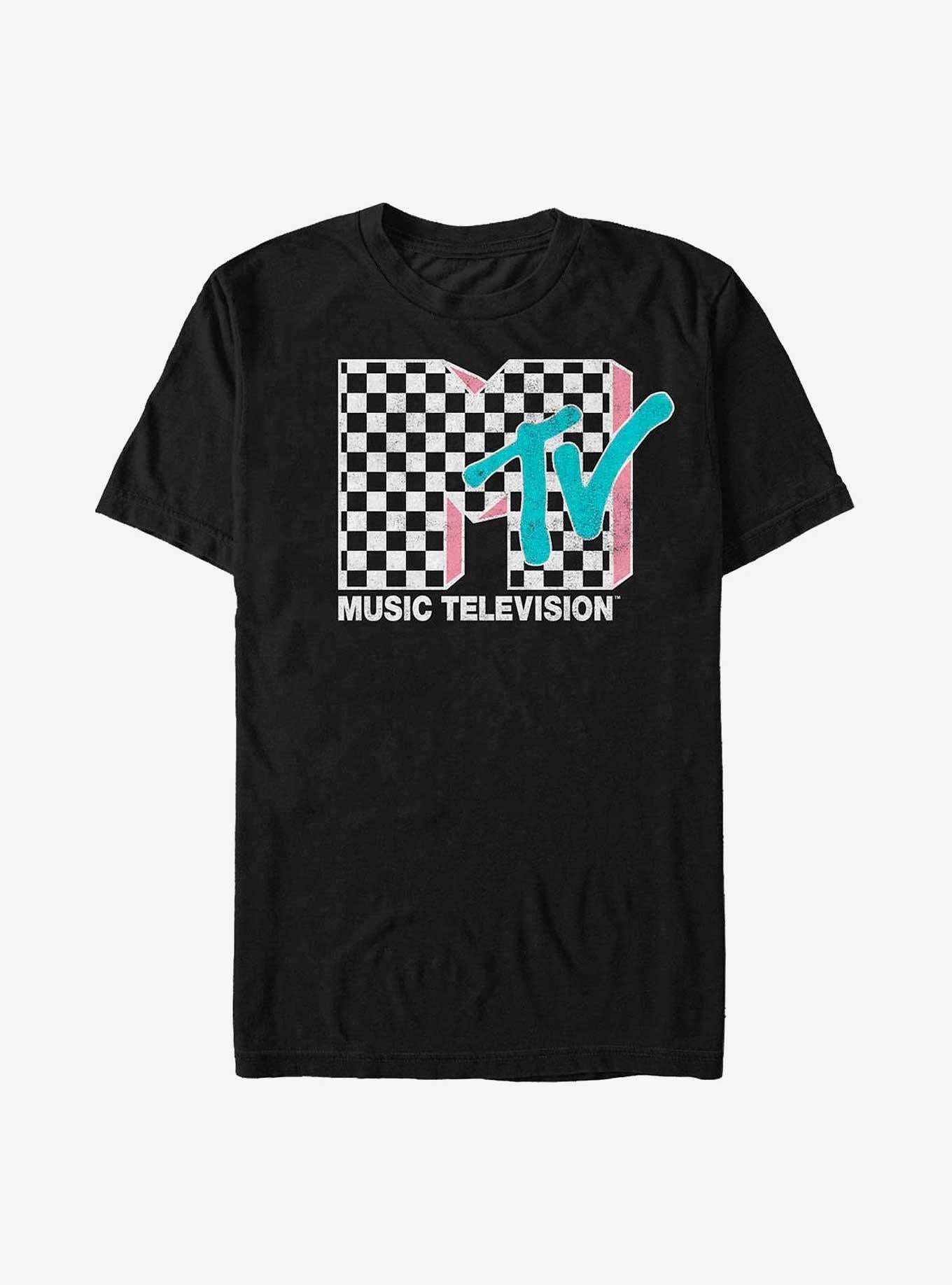 MTV Checkered Logo TShirt T-Shirt | Fan Favorite Artwork | Perfect Holiday Gift