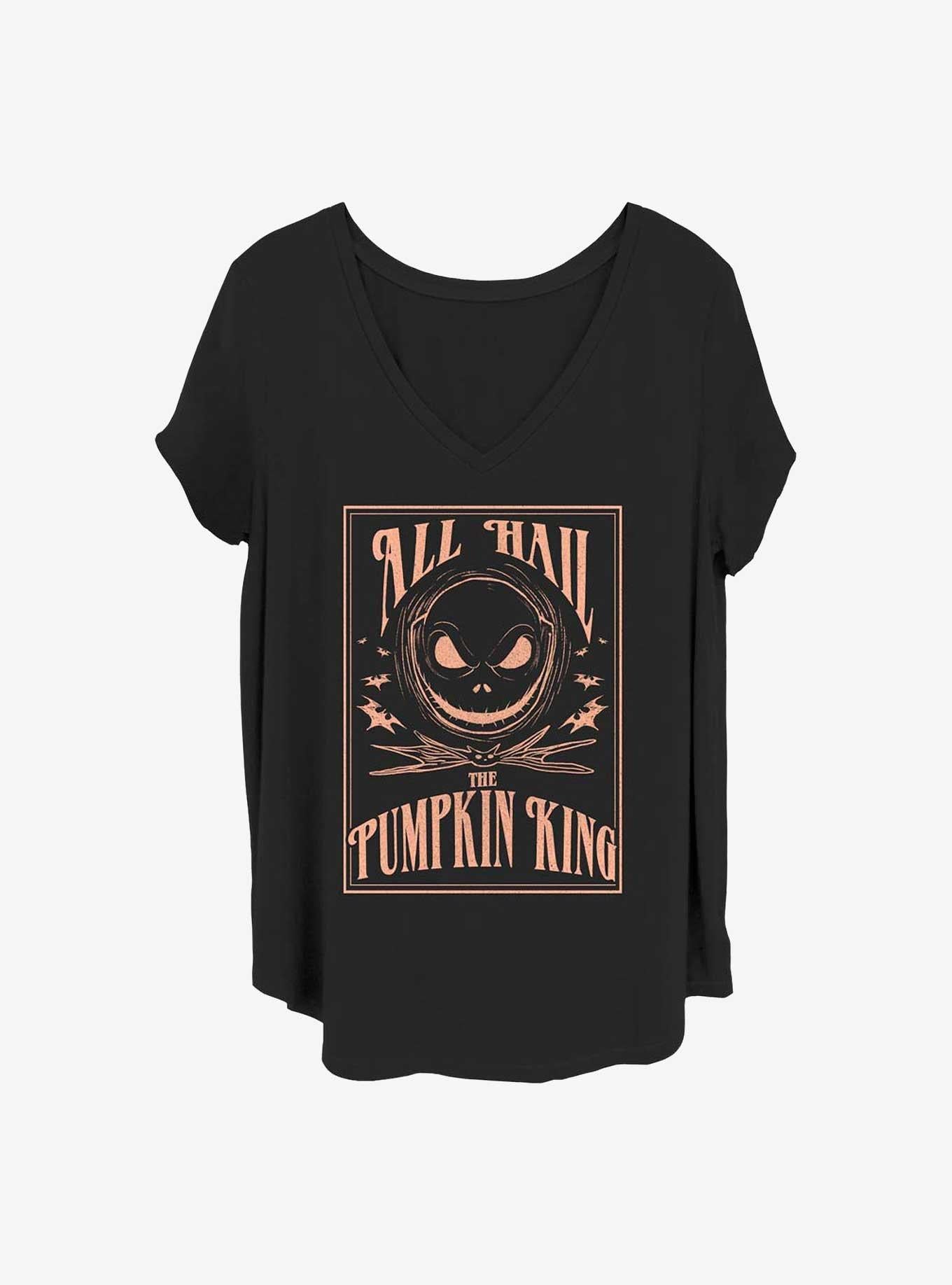 Disney The Nightmare Before Christmas Hail The Pumpkin King Girls TShirt Plus Size T-Shirt | Holiday Edition | Perfect Holiday Gift