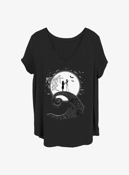Disney The Nightmare Before Christmas Meant To Be Girls TShirt Plus Size T-Shirt | Vintage Christmas Look | Perfect For Daily Wear