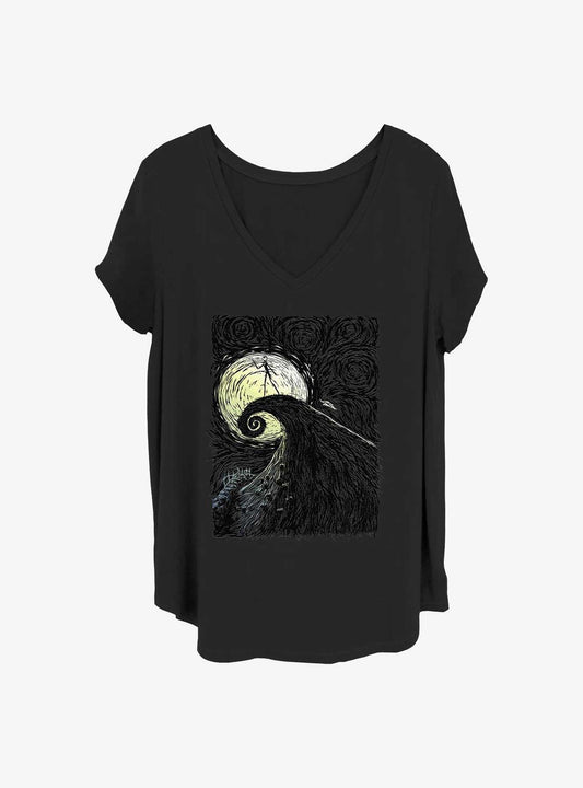 Disney The Nightmare Before Christmas Spiral Hill Girls T-Shirt Plus Size