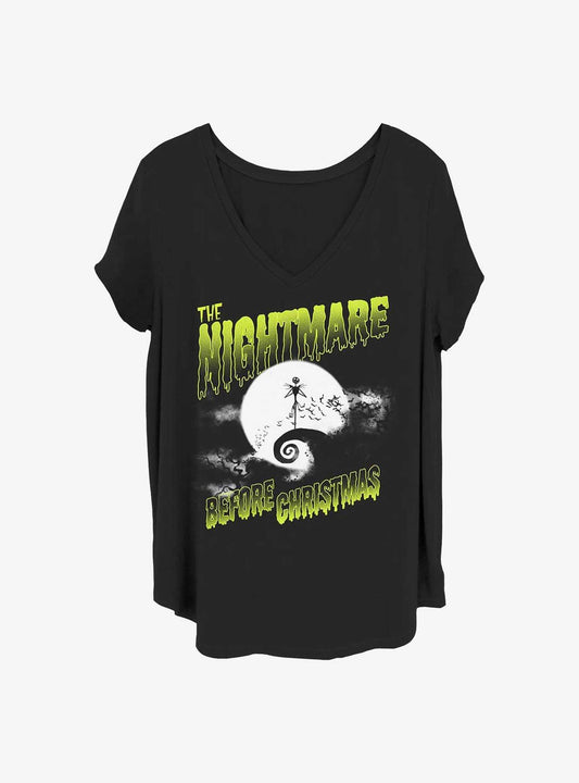 Disney The Nightmare Before Christmas Spooky Nightmare Jack Girls T-Shirt Plus Size