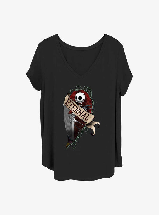 The Nightmare Before Christmas Jack Eternal Girls TShirt Plus Size T-Shirt | Vintage Christmas Look | Limited Christmas Style