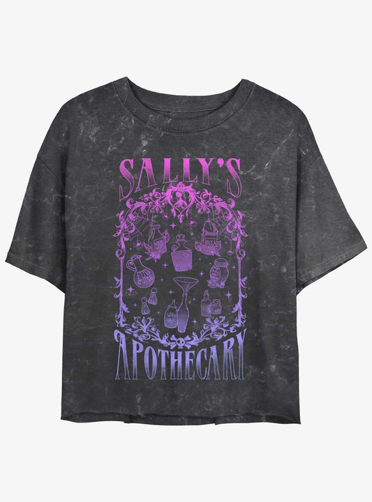 Disney The Nightmare Before Christmas Sallys Apothecary Mineral Wash Girls Crop TShirt T-Shirt | Holiday Edition | Limited Christmas Style