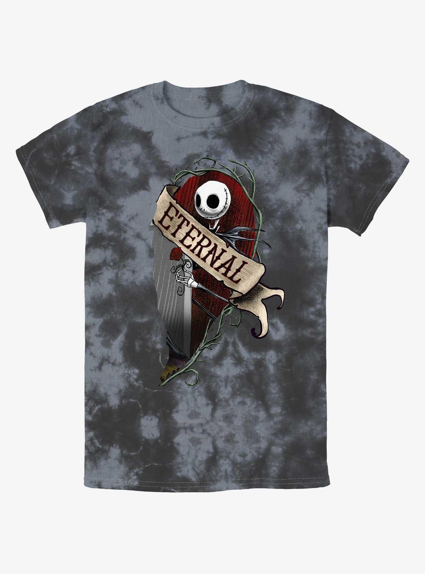 The Nightmare Before Christmas Jack Eternal TieDye TShirt T-Shirt | Vintage Christmas Look | Trending Festive Apparel