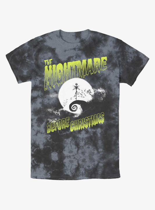 Disney The Nightmare Before Christmas Moonlit Jack Skellington TieDye TShirt T-Shirt | High-Quality Print | Perfect For Daily Wear