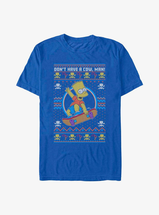 The Simpsons Bart Ugly Christmas T-shirt | Trendy Graphic Tee | Casual Unisex T-shirt