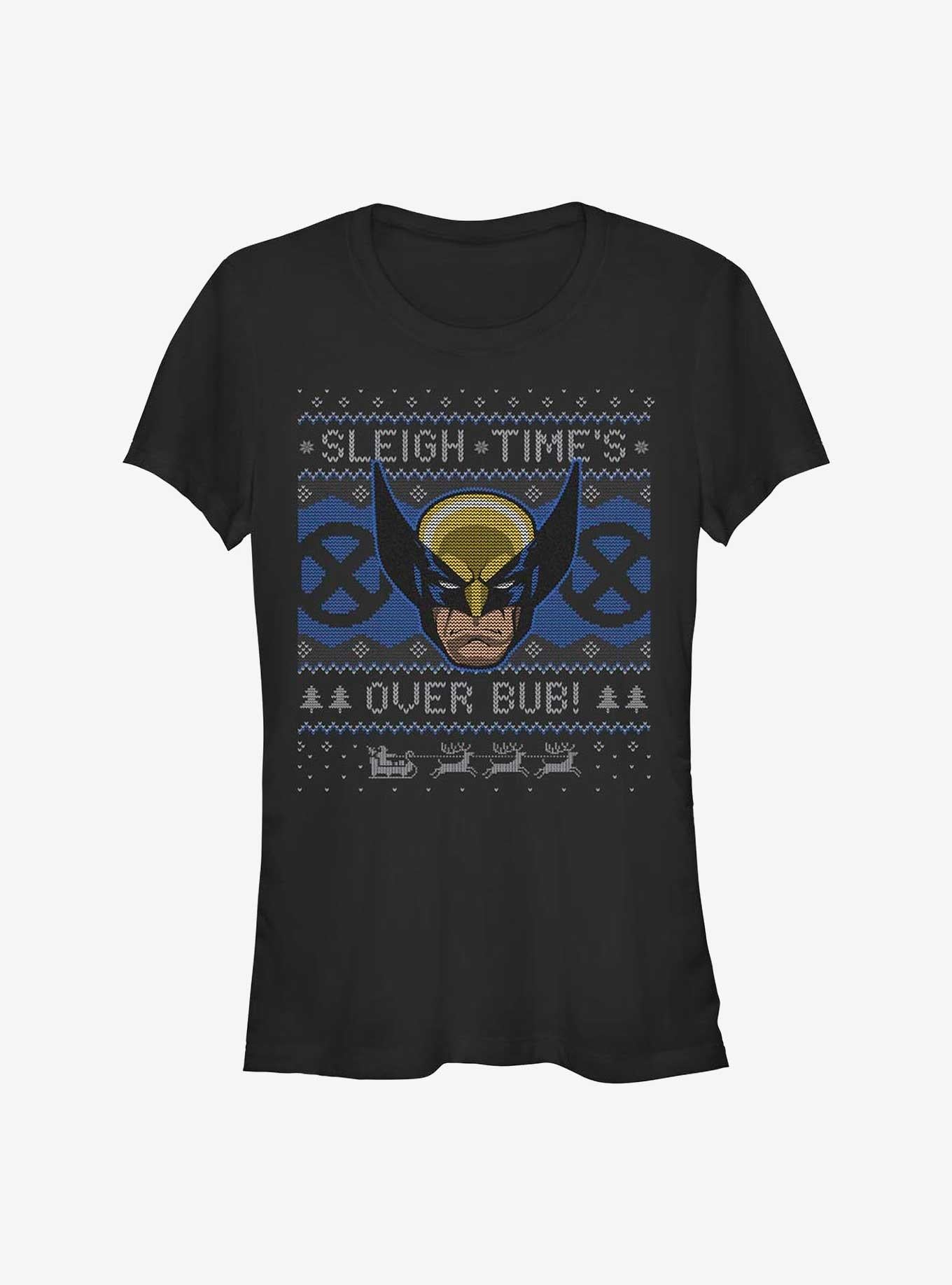 Marvel XMen Wolverine Ugly Christmas Girls TShirt T-Shirt | Holiday Edition | Top Pick For Gifting