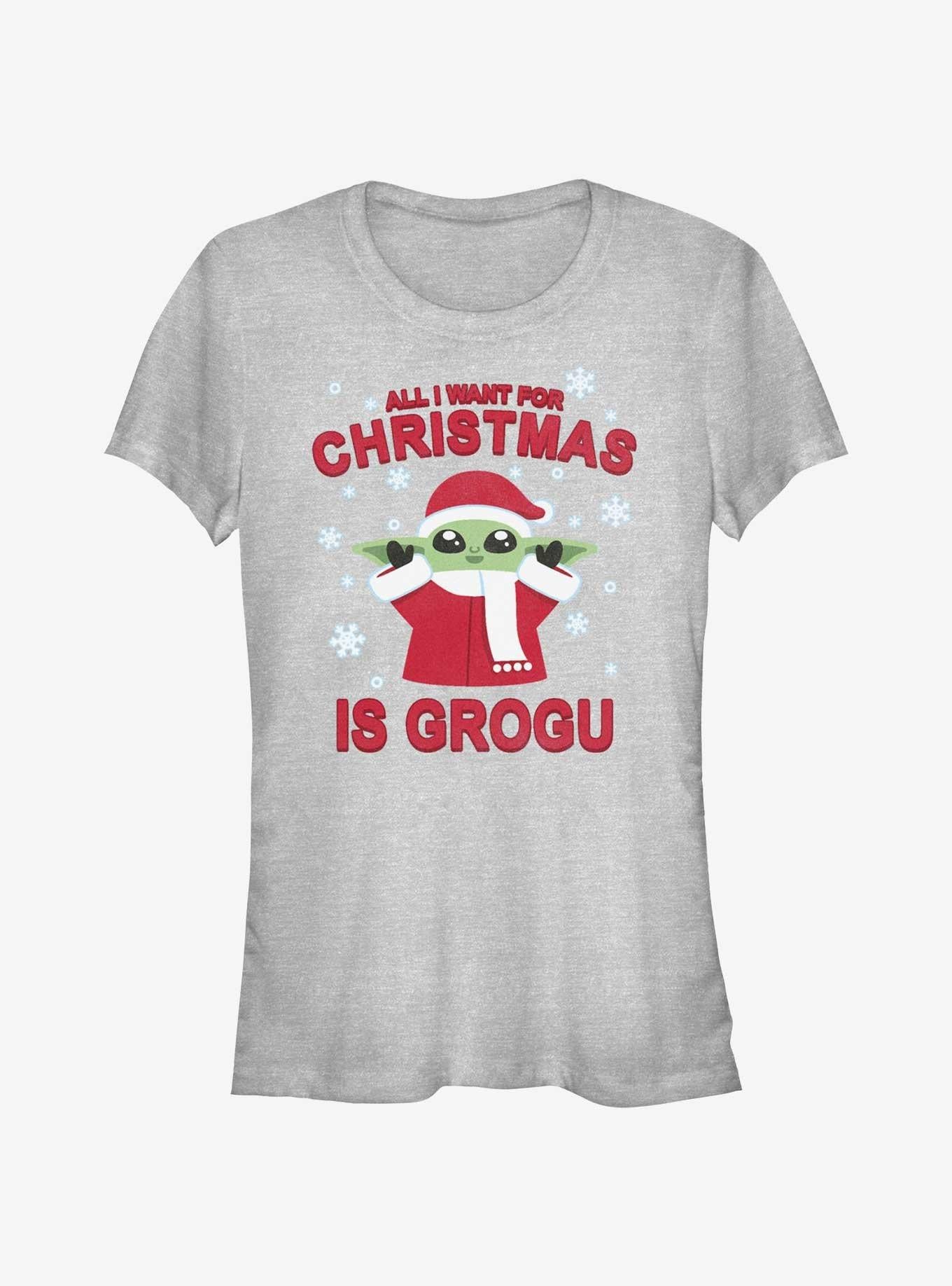 Star Wars The Mandalorian Grogu For Christmas Girls TShirt T-Shirt | High-Quality Print | Top Pick For Gifting