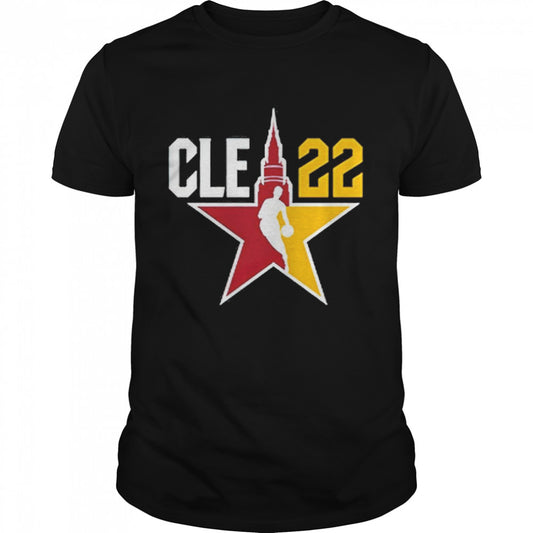 2022 NBA All star Cle logo shirt