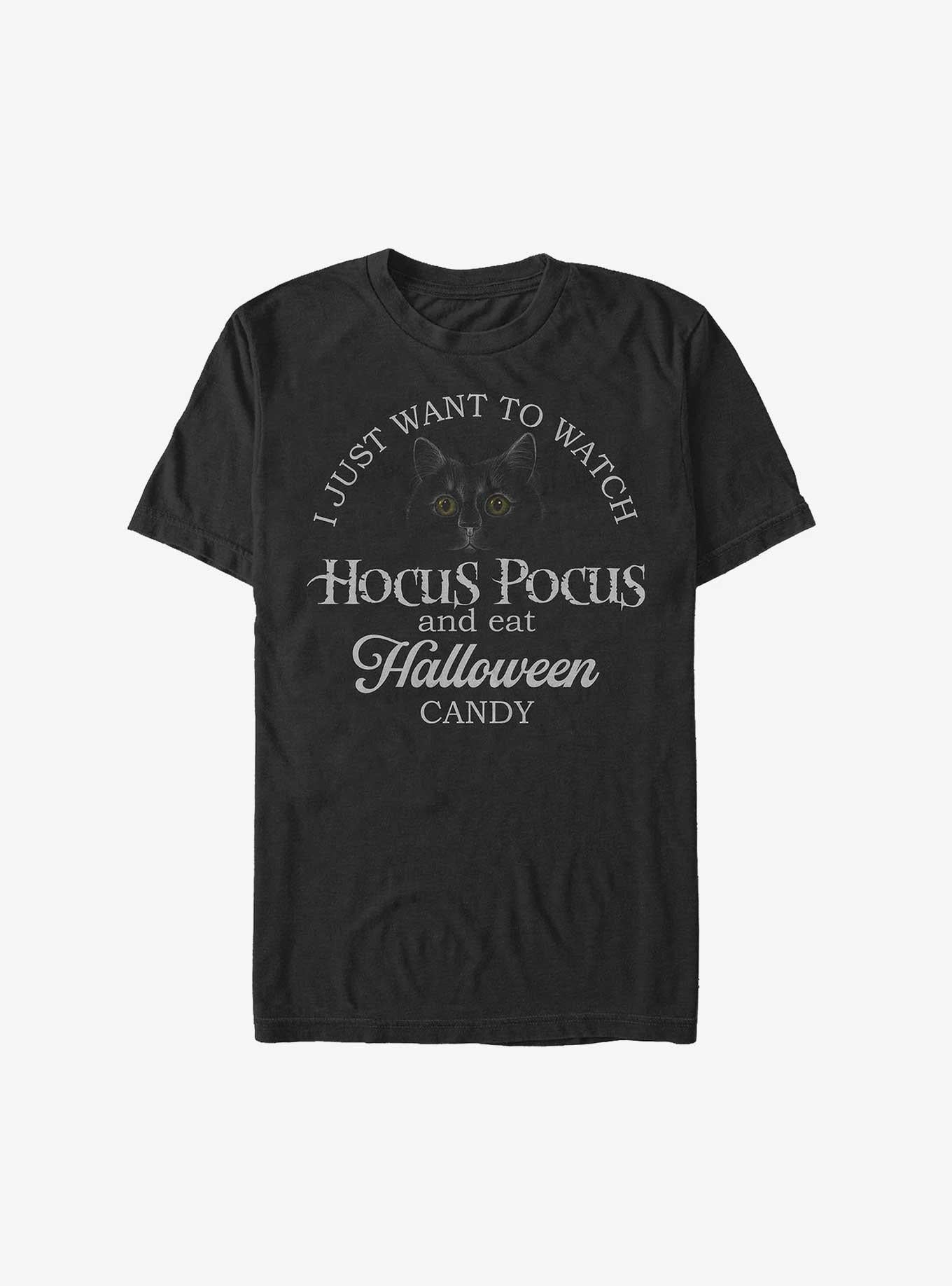Disney Hocus Pocus Watch Hocus Pocus and Eat Candy Extra Soft T-Shirt