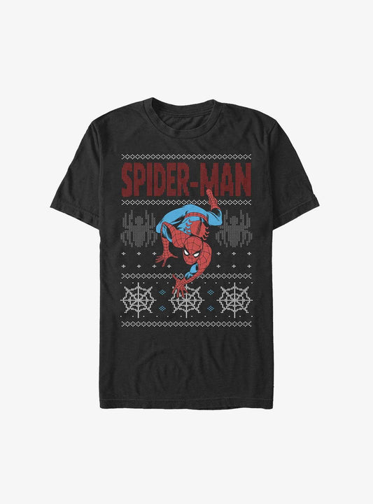Marvel SpiderMan Ugly Christmas Extra Soft TShirt T-Shirt | Premium Graphic | Great For Christmas Season